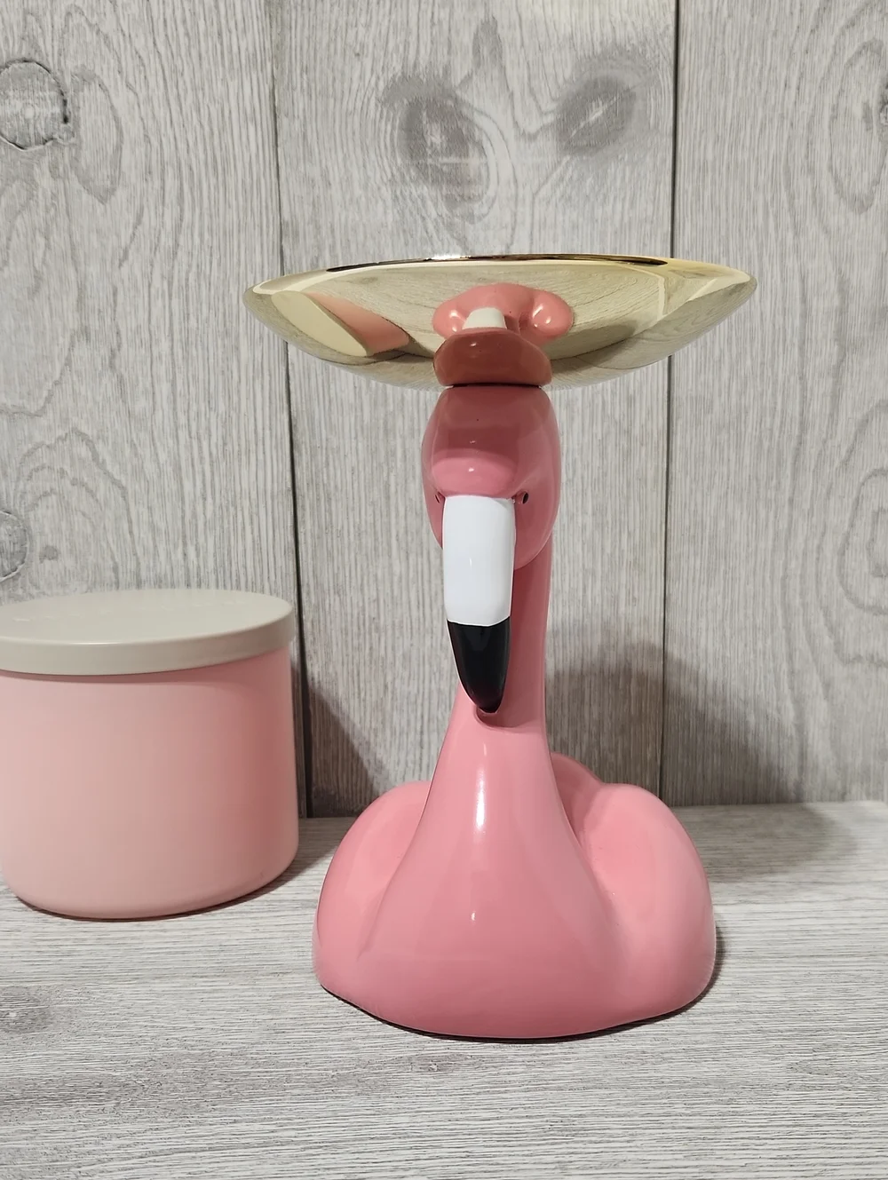 Bath & Body Works Flamingo Pedestal 3 Wick Pedestal Candle Holder